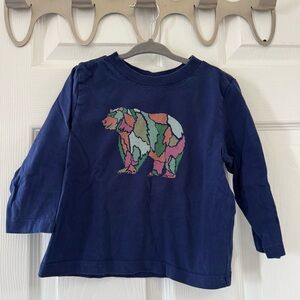 🐻 Hanna Andersson Long Sleeve Shirt with Bear Design
